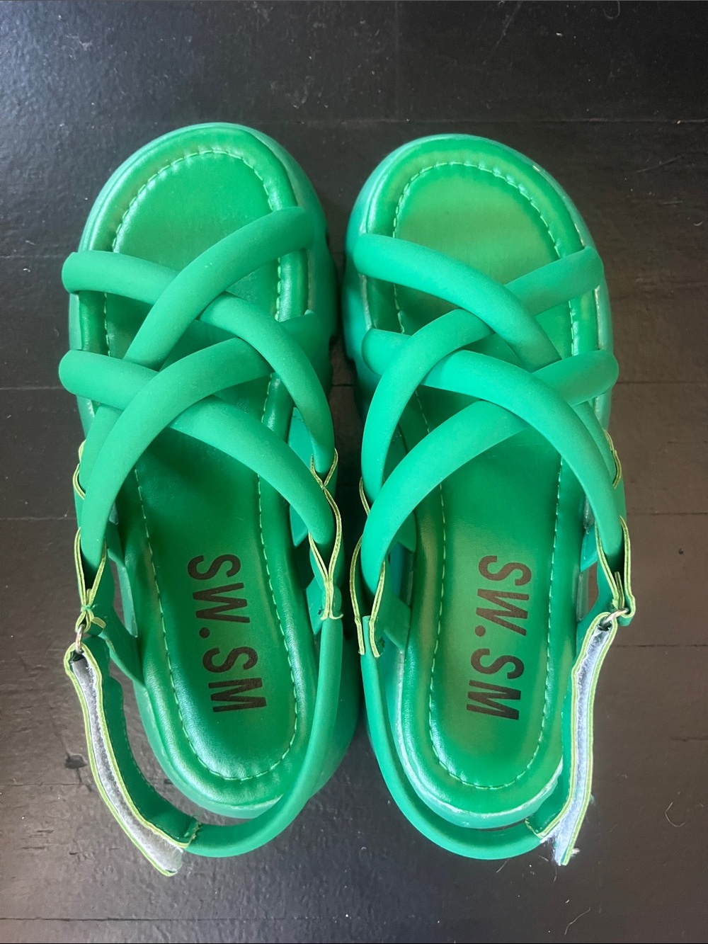 Women’s Green Strappy Sandals